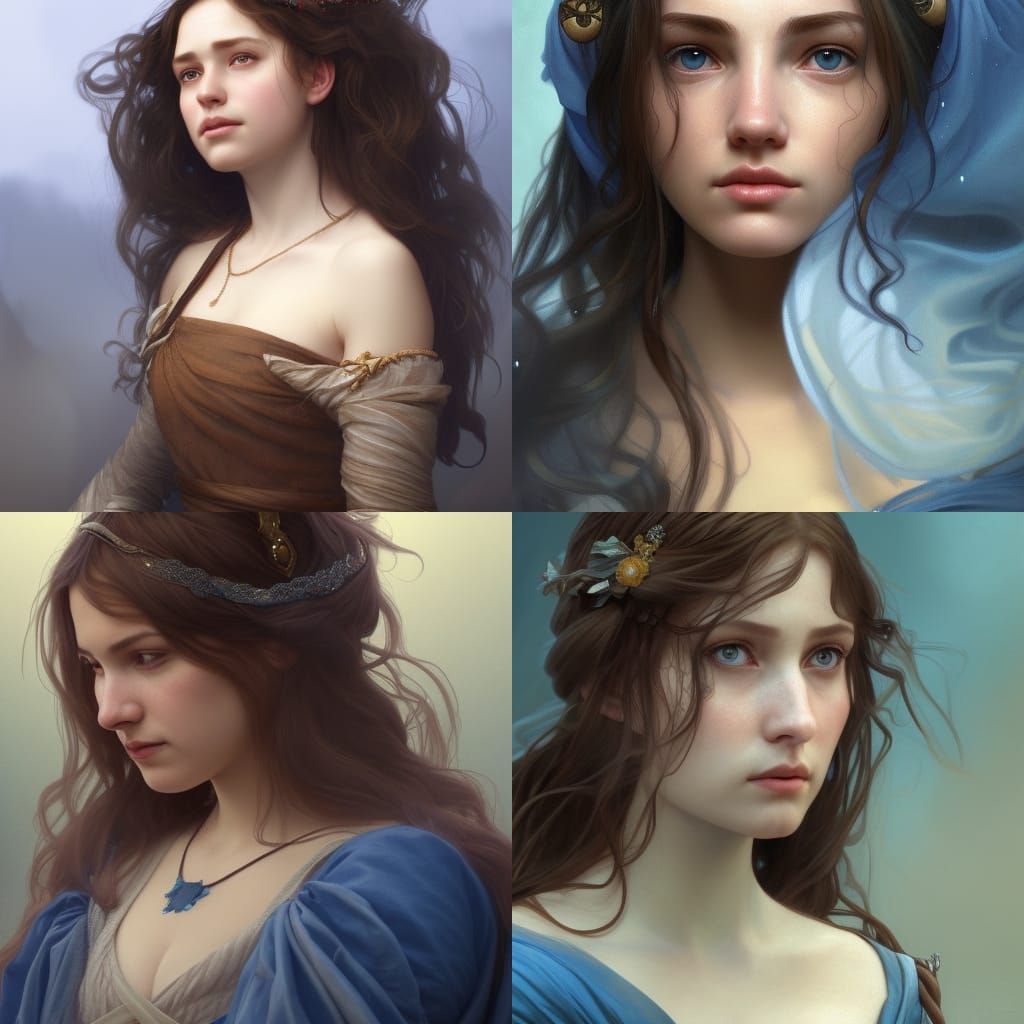 Medieval Queen Portrait in Artgerm Style