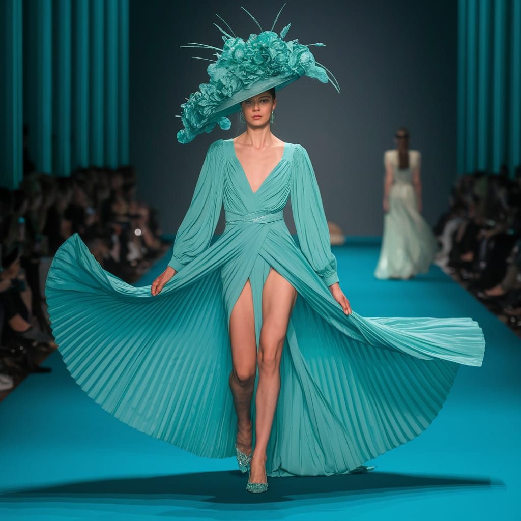 Model Walking the Runway