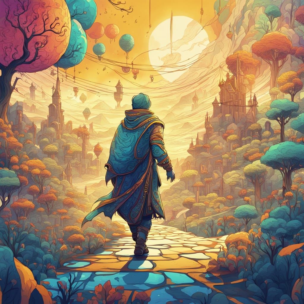 Storybook Character in a Fantastical World