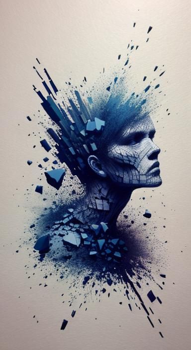 Fragmented Heart: A Conceptual Digital Art Piece