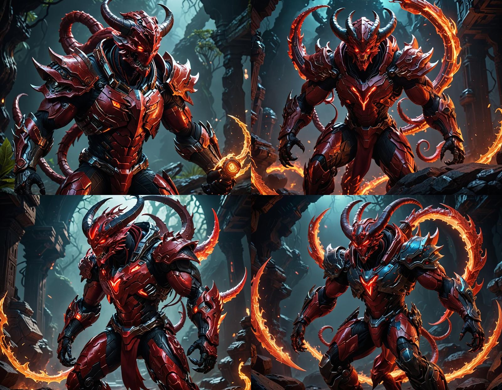 red demon viper 3D Game Cinematic Feel, Epic 3D Videogame Gr...