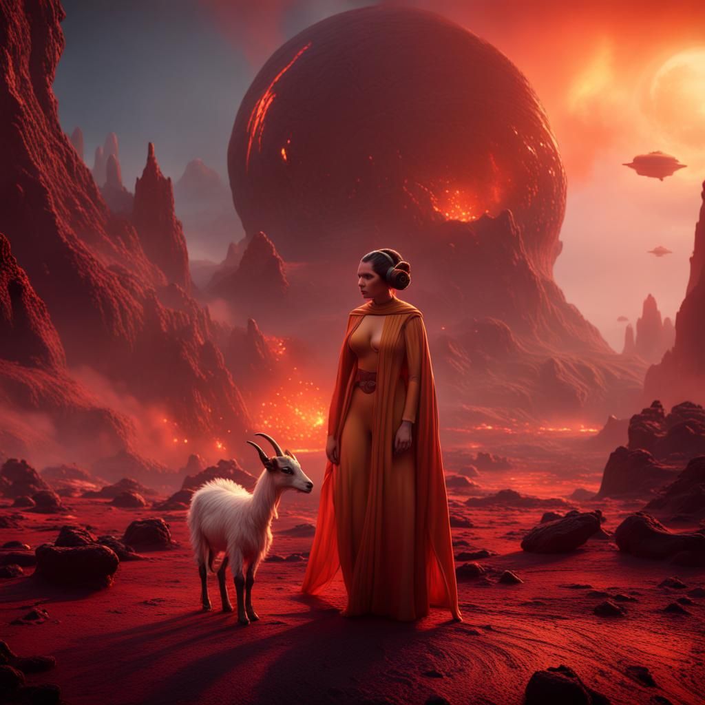 Princess Leia's Strange Trip on Lava Planet
