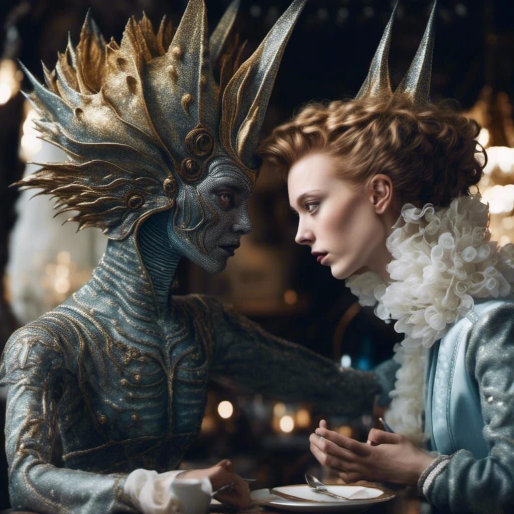 Art History Characters Party: Hyperrealistic Photography