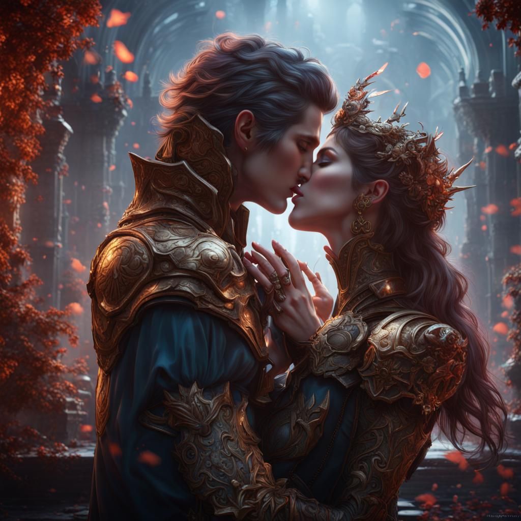 Immortality Kiss: Detailed Fantasy Concept Art