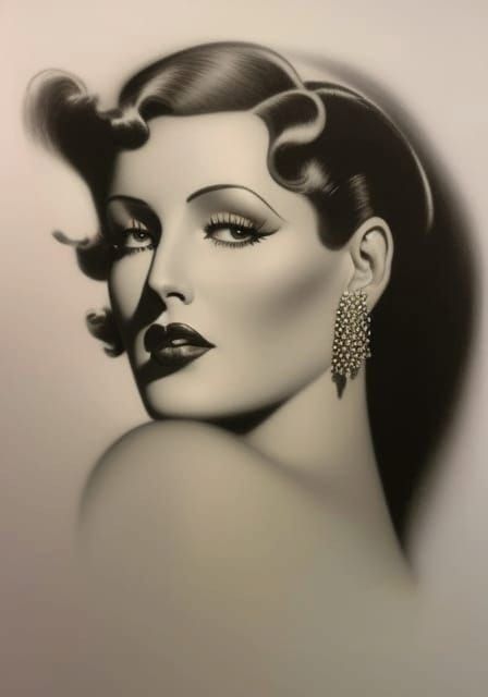 Portrait Art Rolf Armstrong, pencil sketch   /5