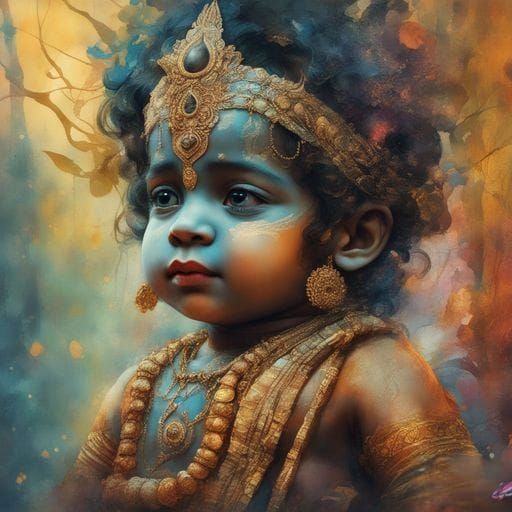 AI Generated Image of Lord Krishna