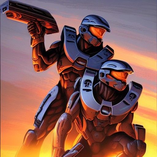 Halo Spartans Battle: Comic Book Art