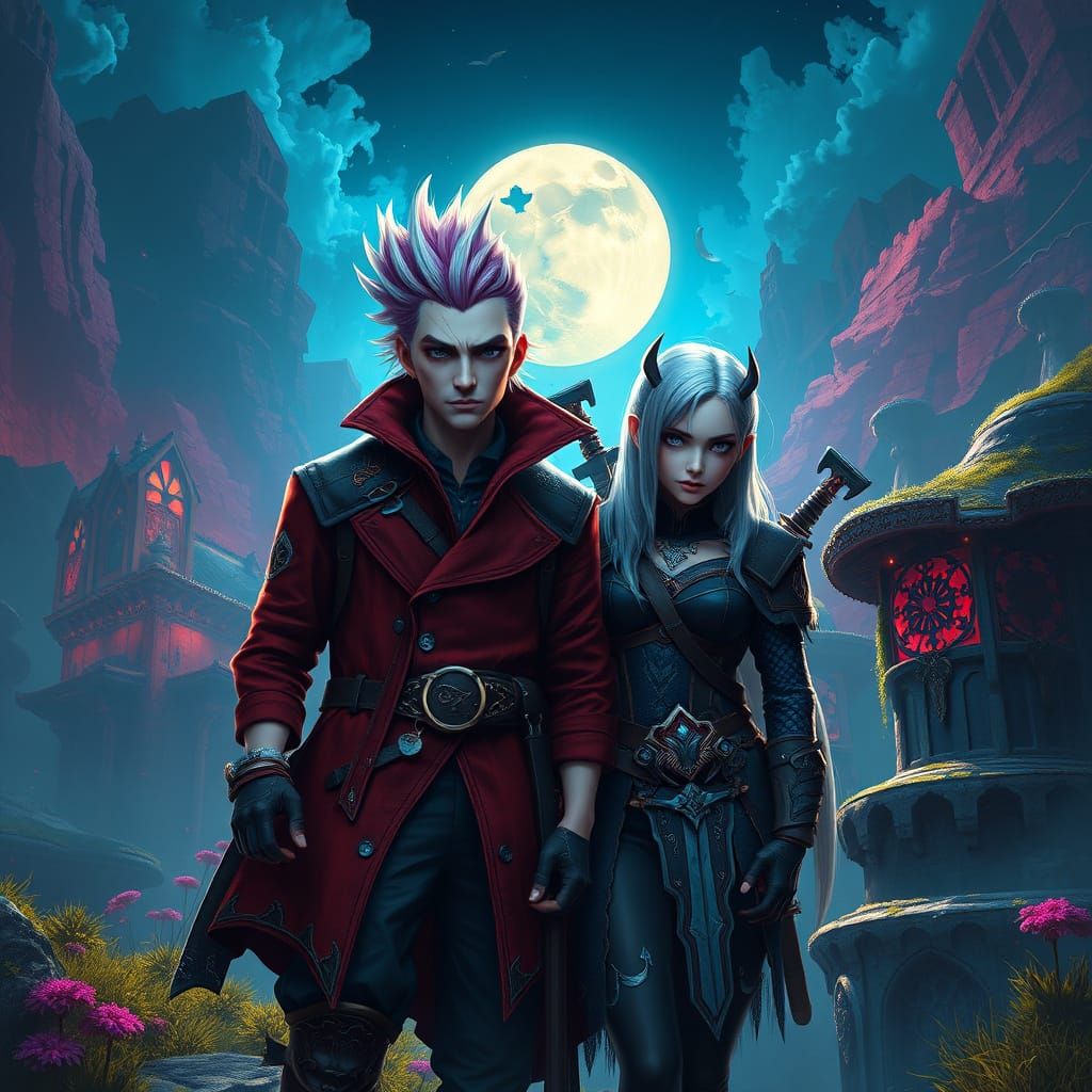 Ethereal Realms: Charlie Morningstar and Ciri Unite