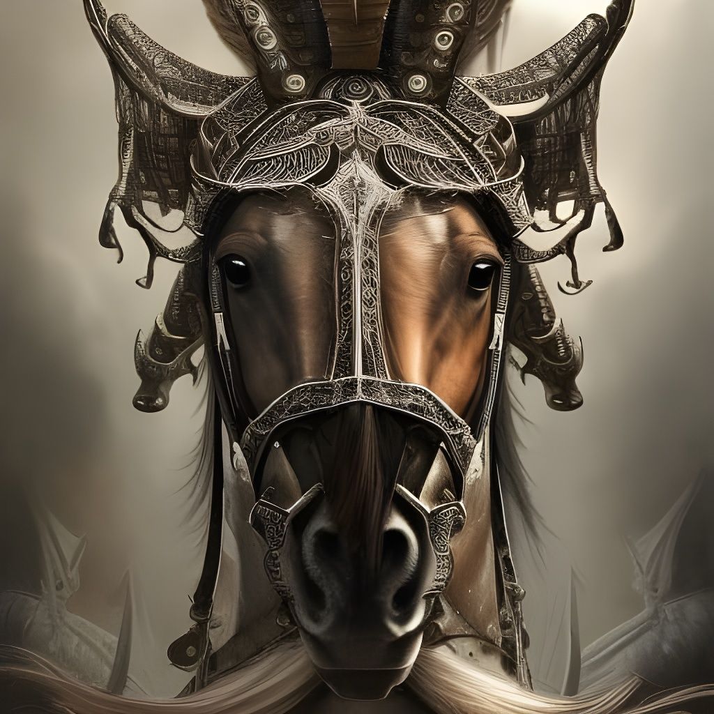 Armored Horse: Medieval Cyberpunk Masterpiece