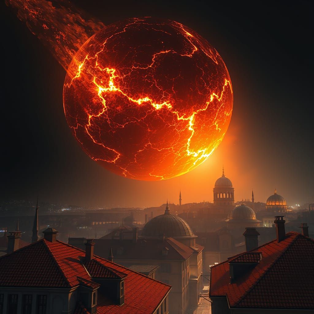 Massive Meteor Descends on Istanbul's Historic Beyoğlu Distr...
