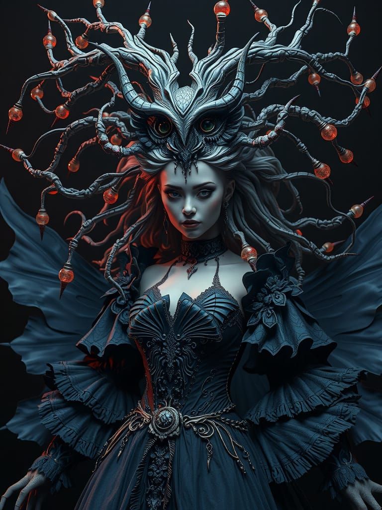 Mother of Misery in Expressionist Style