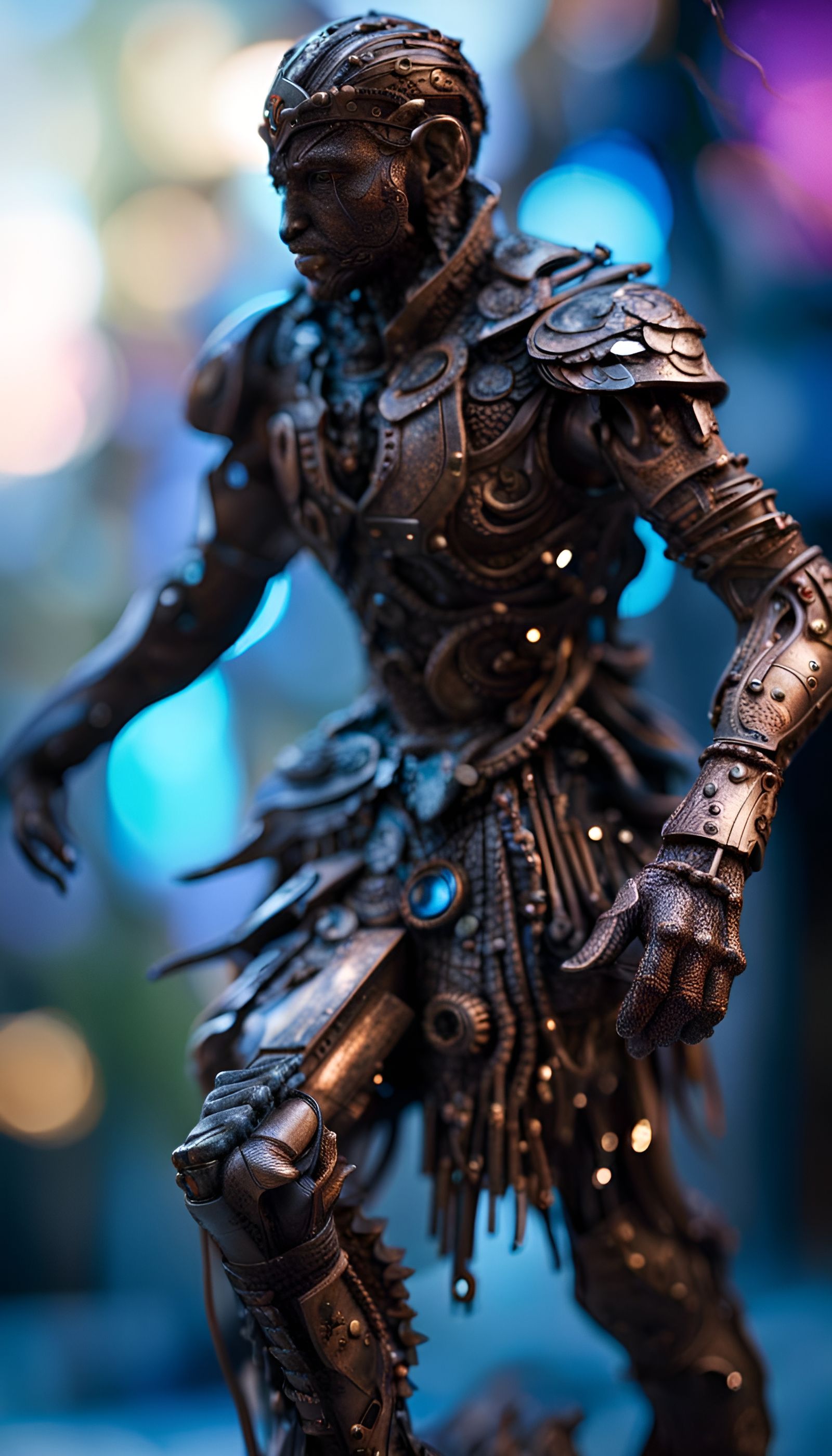 Epic Recycled Plastic Sculpture: Digital Matte Painting