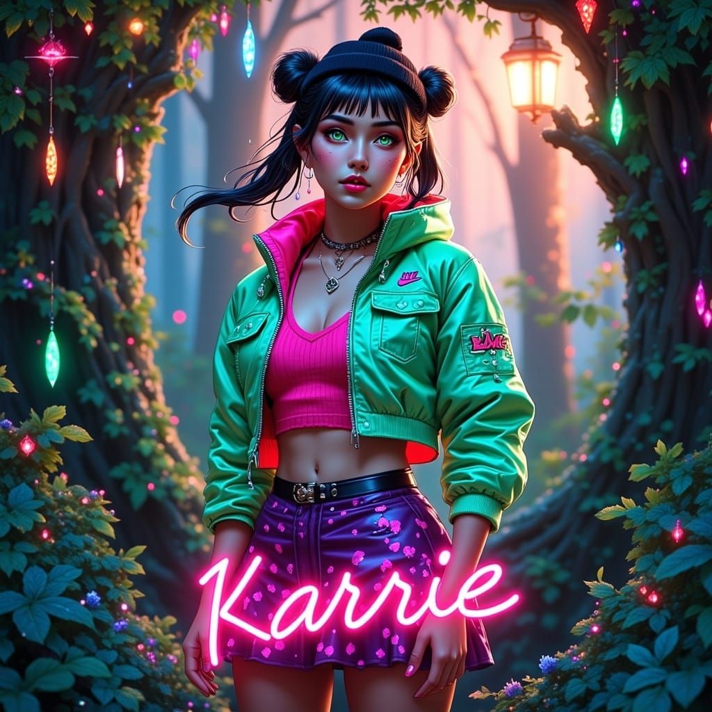 Enchanted Forest Portrait of a Confident Woman