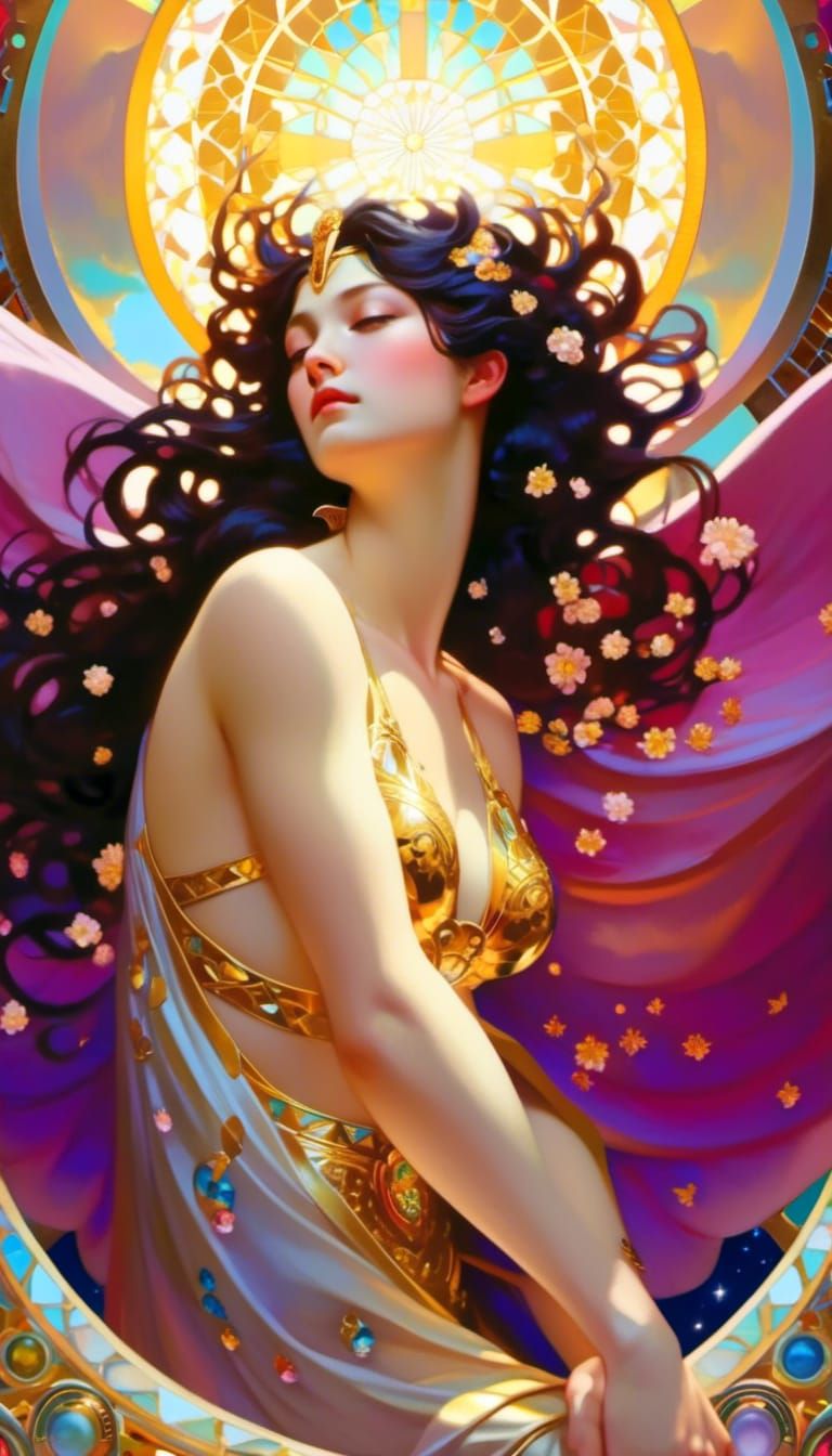 <lora:Art Nouveau:1.0> FORWARD FACING Insanely Detailed Phot...