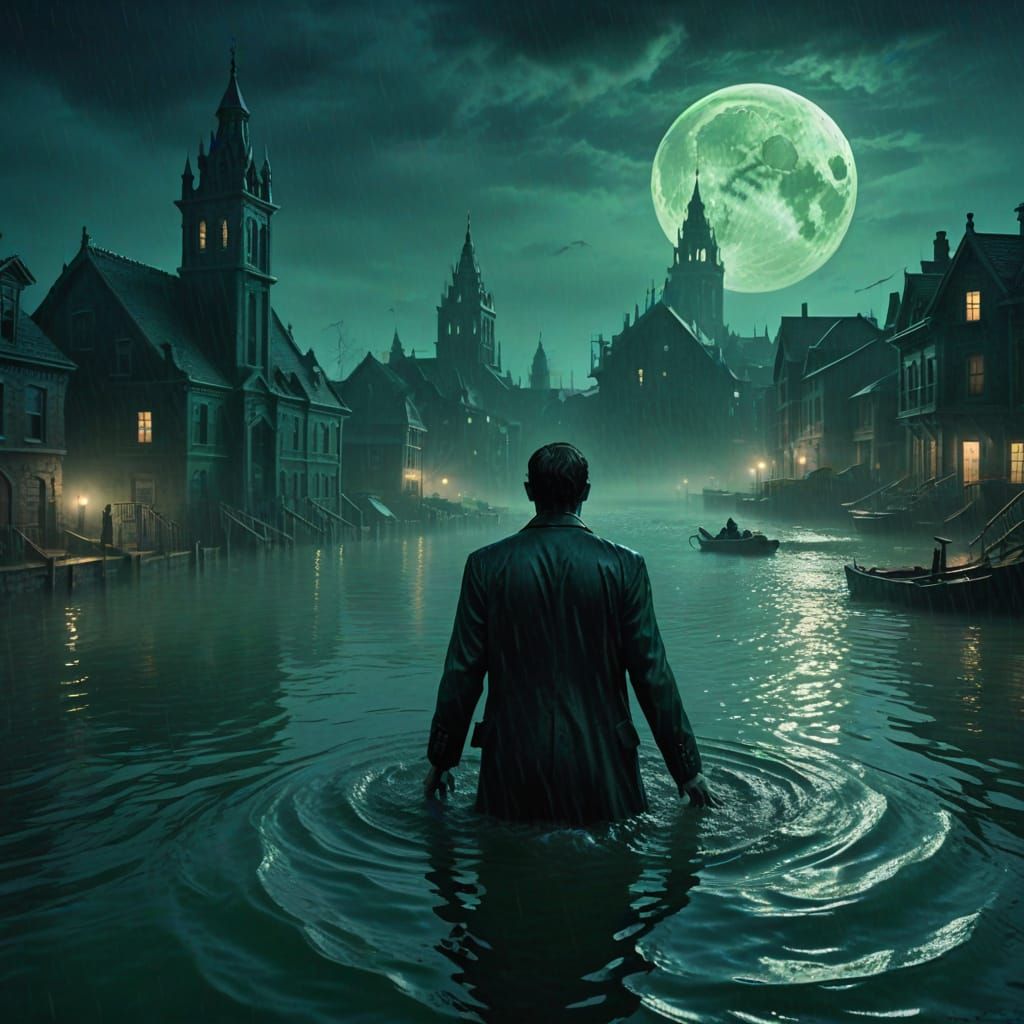 Eerie Image of a Sinking City