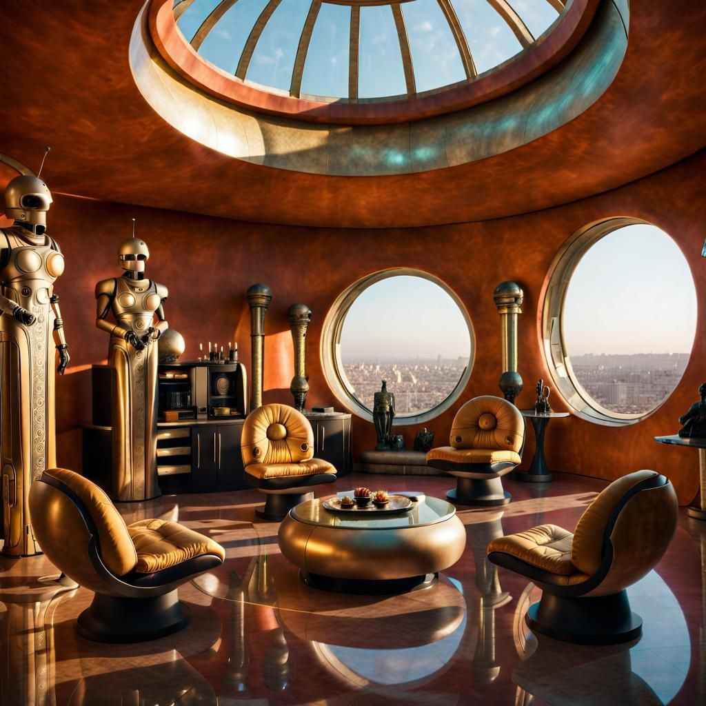 Sci-Fi Emperor's Penthouse in Ultra Detail