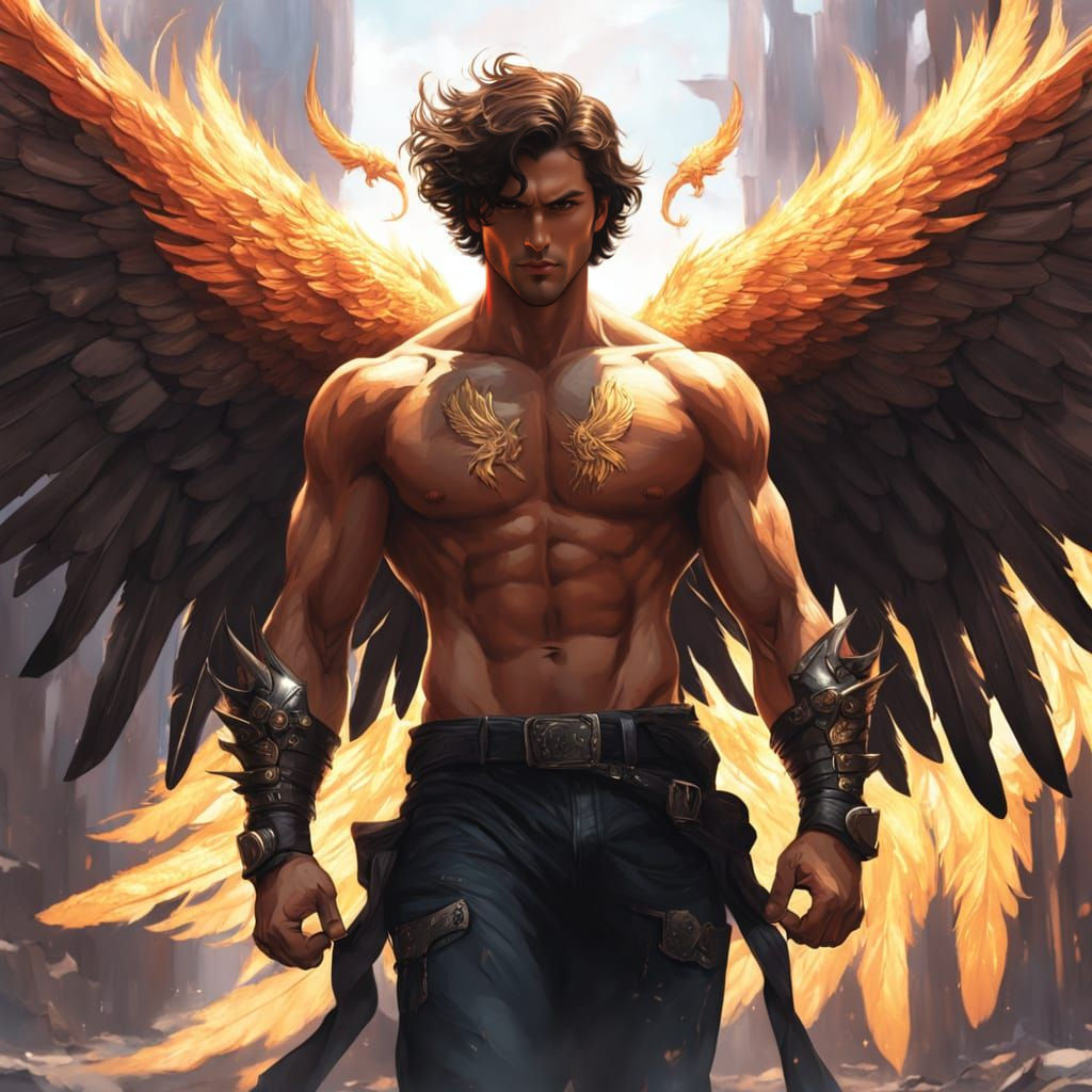 Muscled Phoenix Warrior