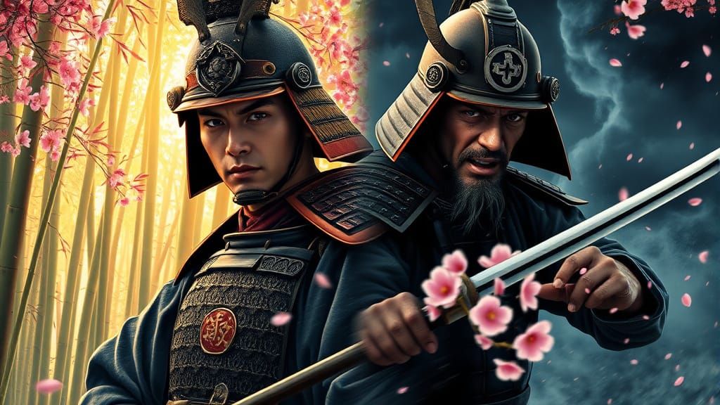 Samurai: Serenity and Battle in Ukiyo-e Style