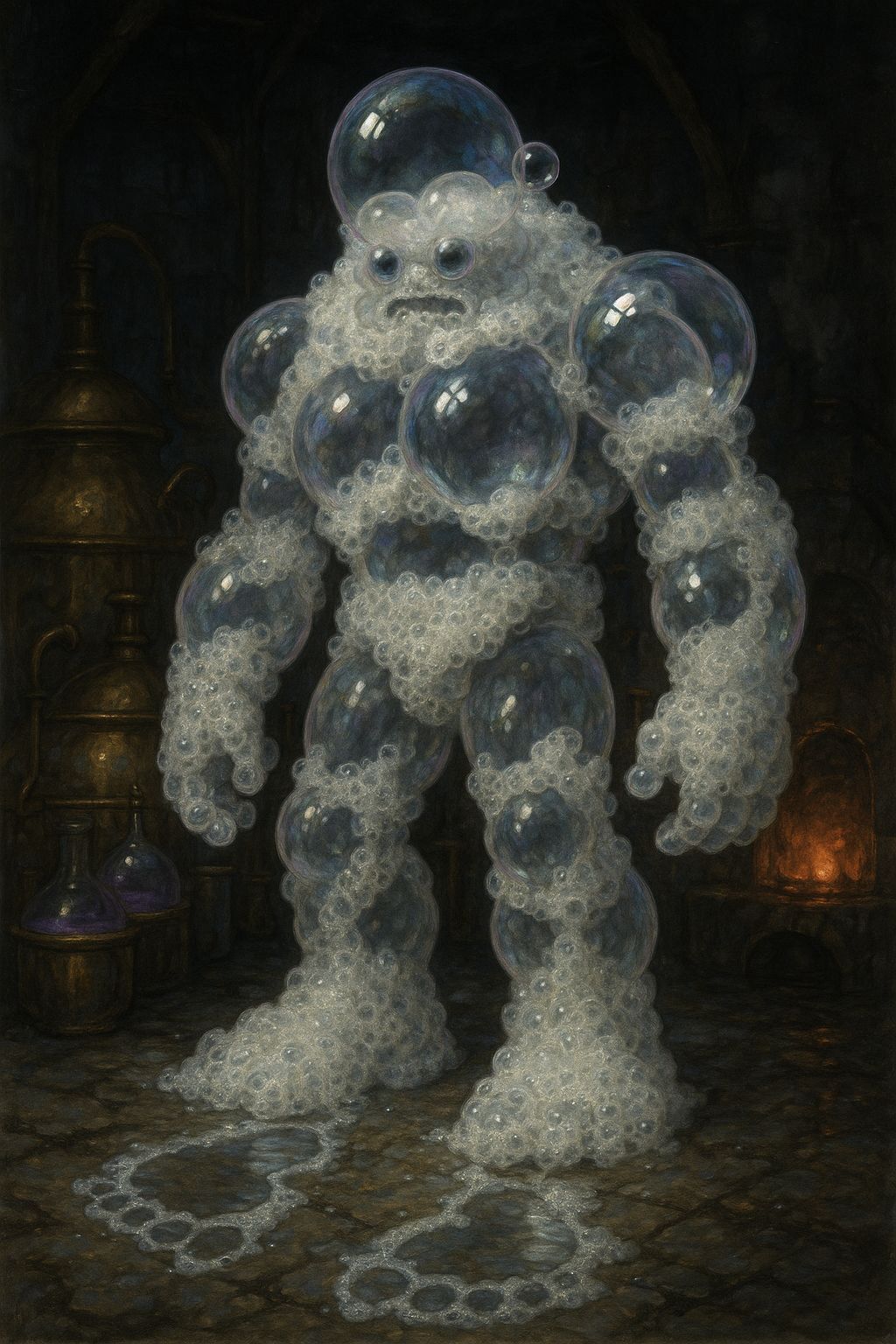Bubble Golem in Alchemy Lab Portrait