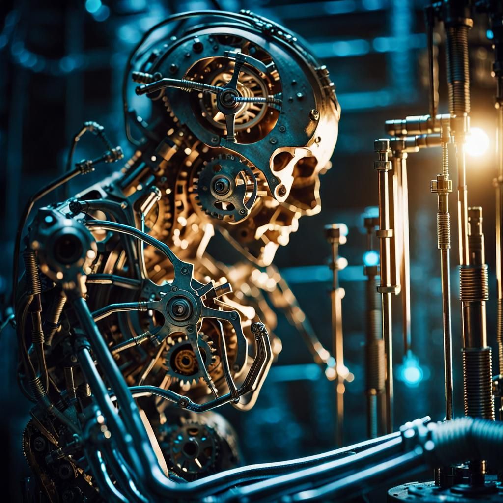 Biomechanical Being Extracts Soul in Abandoned Lab