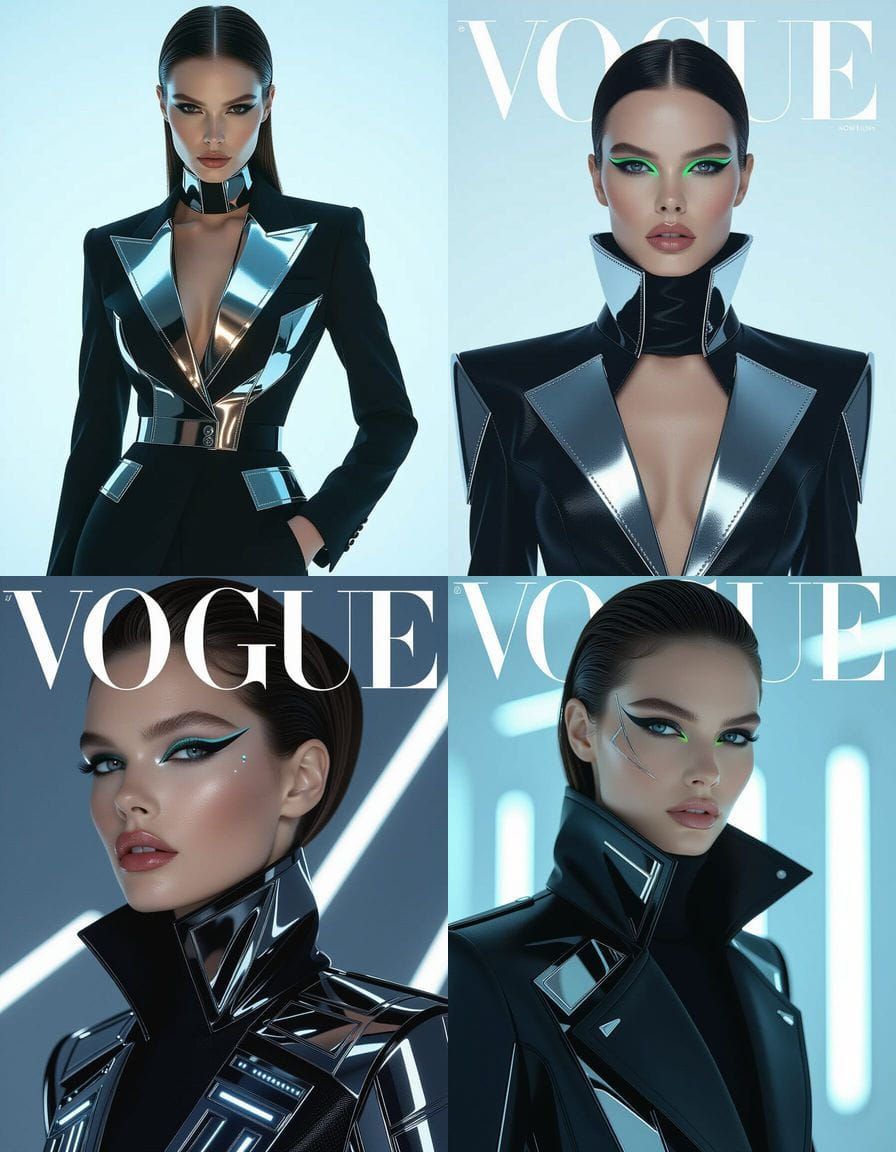 Futuristic Vogue Cover: High Fashion 2125