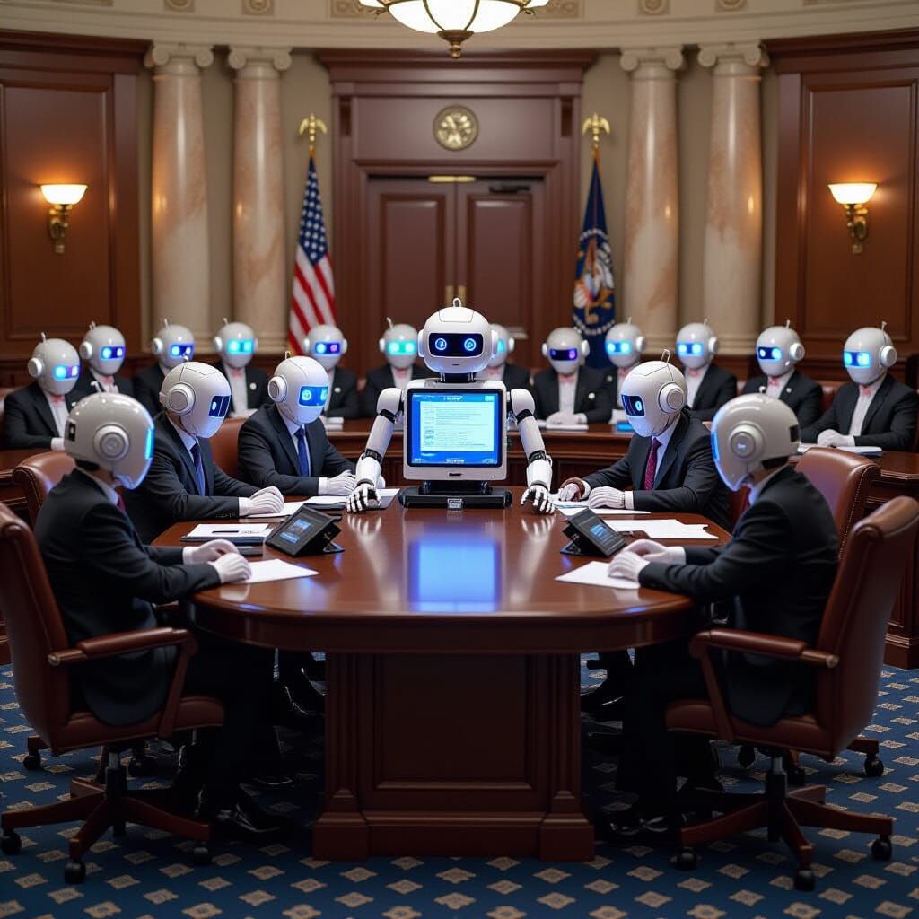 Robot Congress Meets Computer President