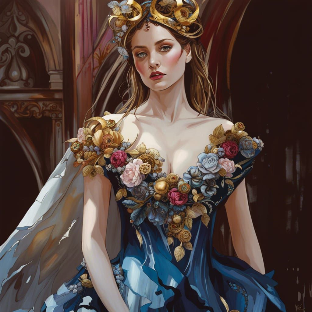 Fairy Realm Princess in Ornate Digital Art Style