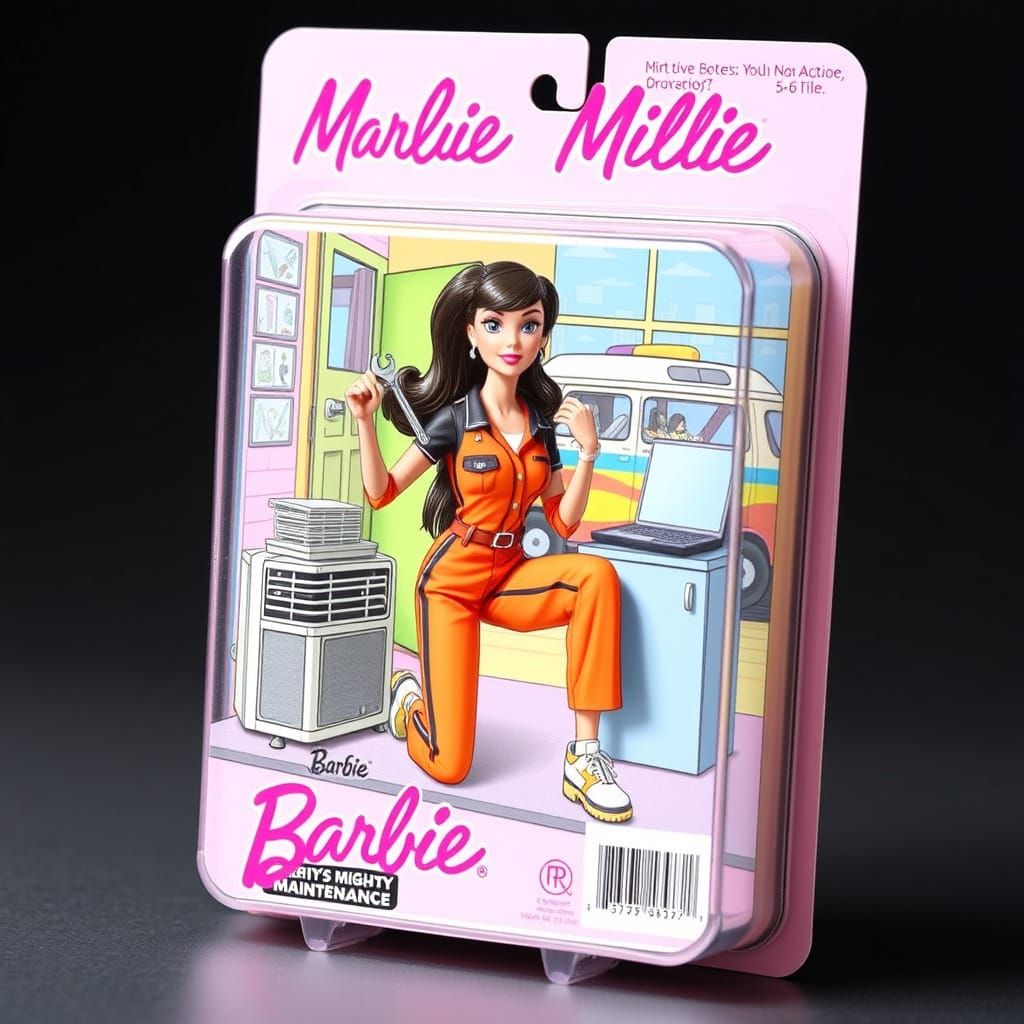 Vibrant Collectible Action Figure Box in Whimsical Style