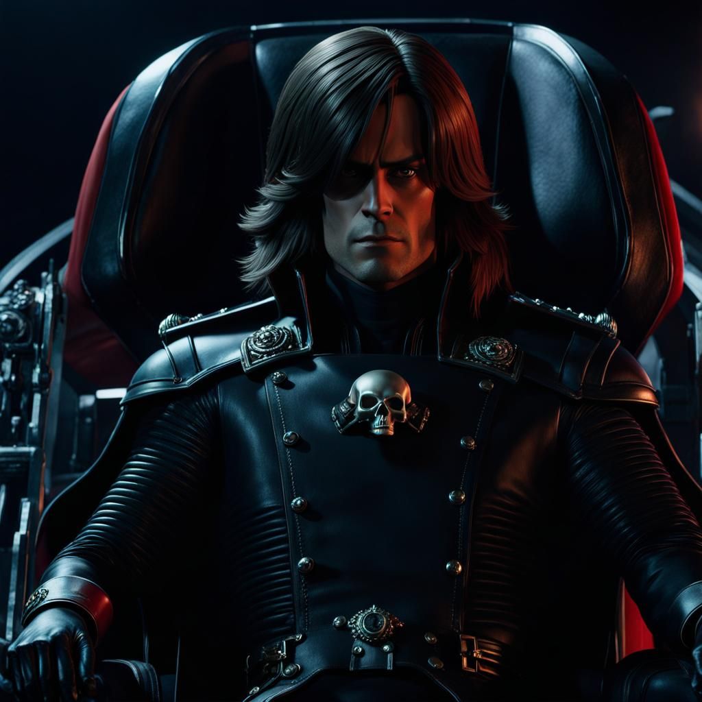 Space Pirate Captain Harlock in Photorealistic 3D