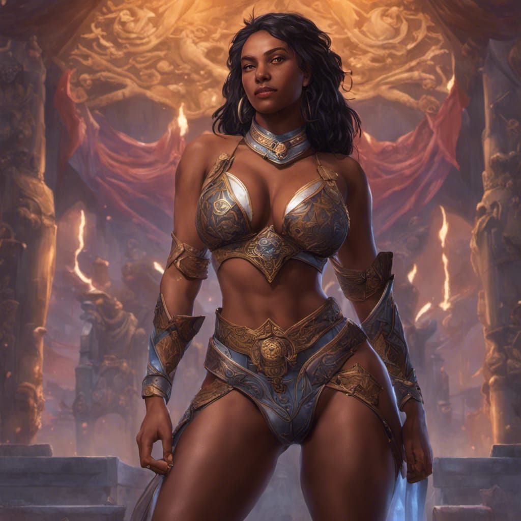 Shadowheart Posing: Hyperrealistic Paladin from Baldur's Gat...