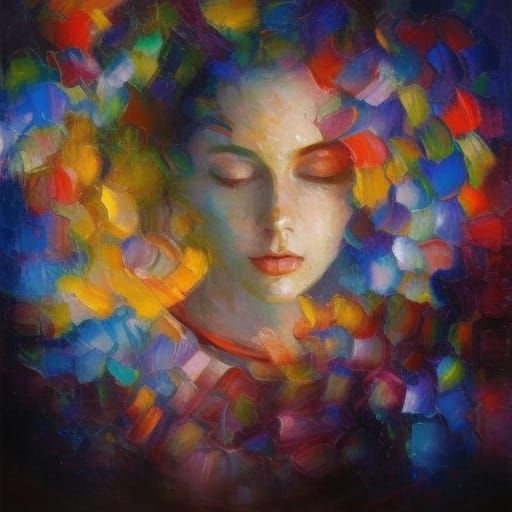 quantum soul alchemy head and shoulders portrait, 8k resolut...