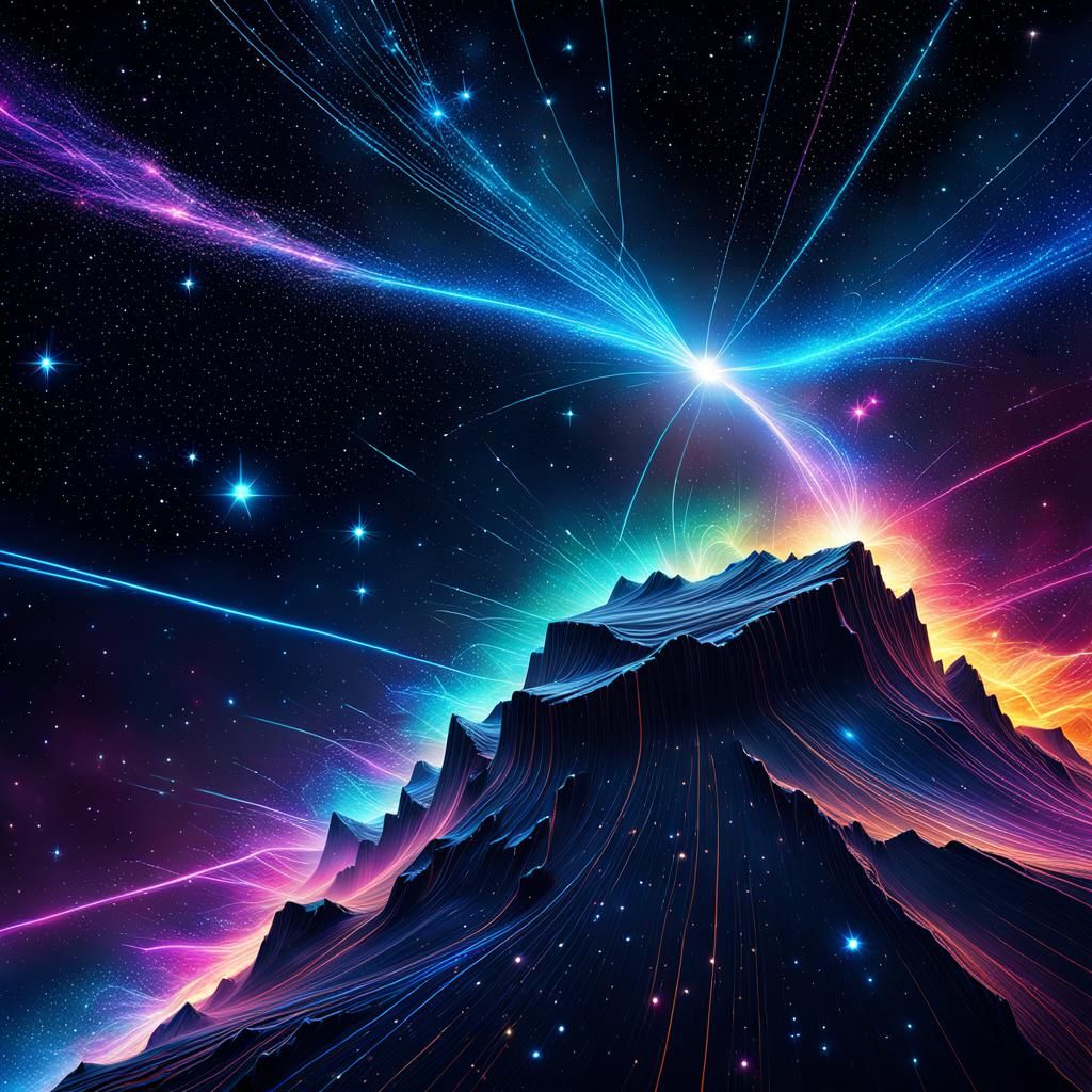 Cosmic Constellations Linked by Energy Lines