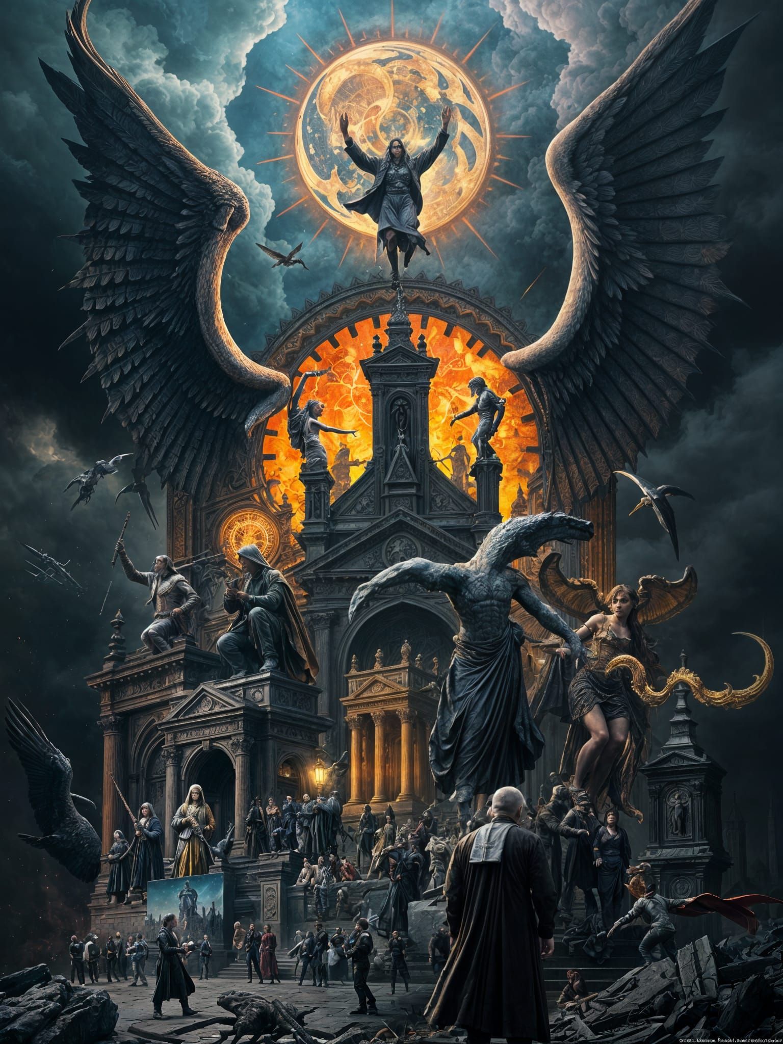 Surreal Dada Collage Masterpiece