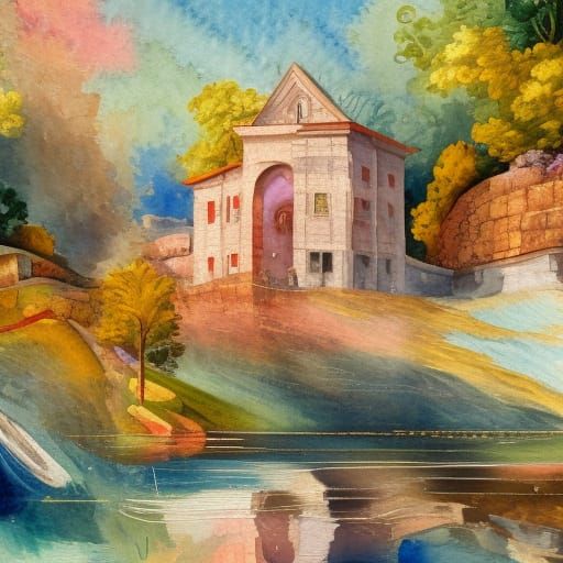 Gouache Watercolor Impressionist Masterpiece in 8k