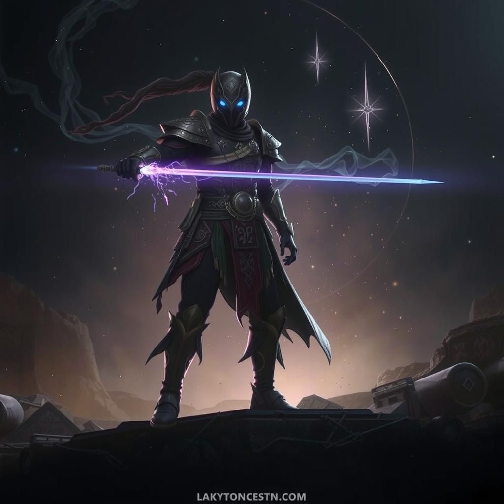 Arcane Mystic Warrior Harnessing Magical Energies