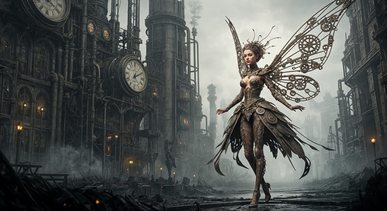 Steampunk Fairy in Clockwork City