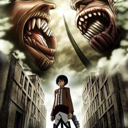 Attack on Titan Inspired AI Art