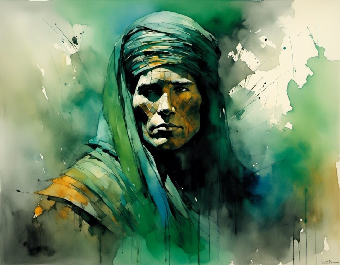 Val Kilmer as Colorful Mummy Portrait