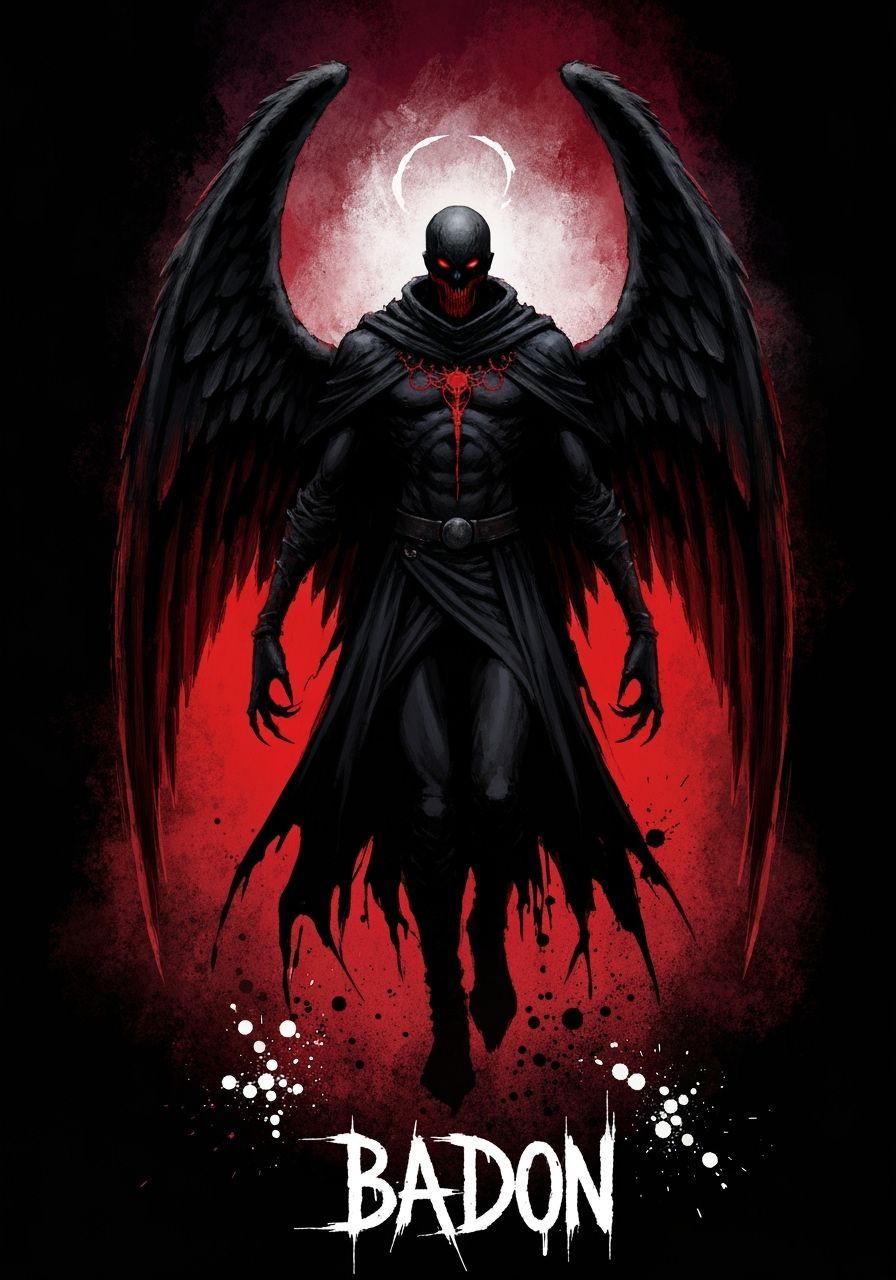 Terrifying Angel of the Abyss in Speedpaint Style