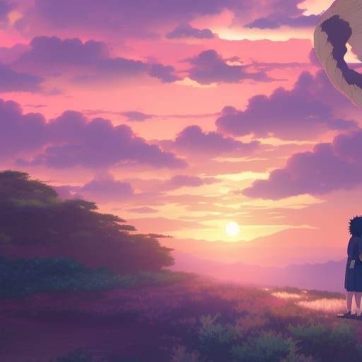 Naruto in Studio Ghibli Anime Style