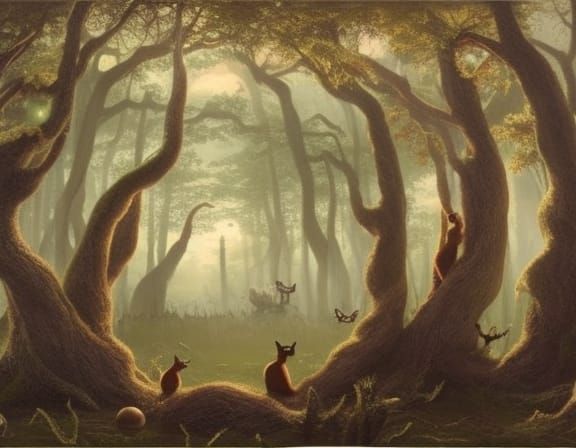 Spooky Forest: An AI Generated Image