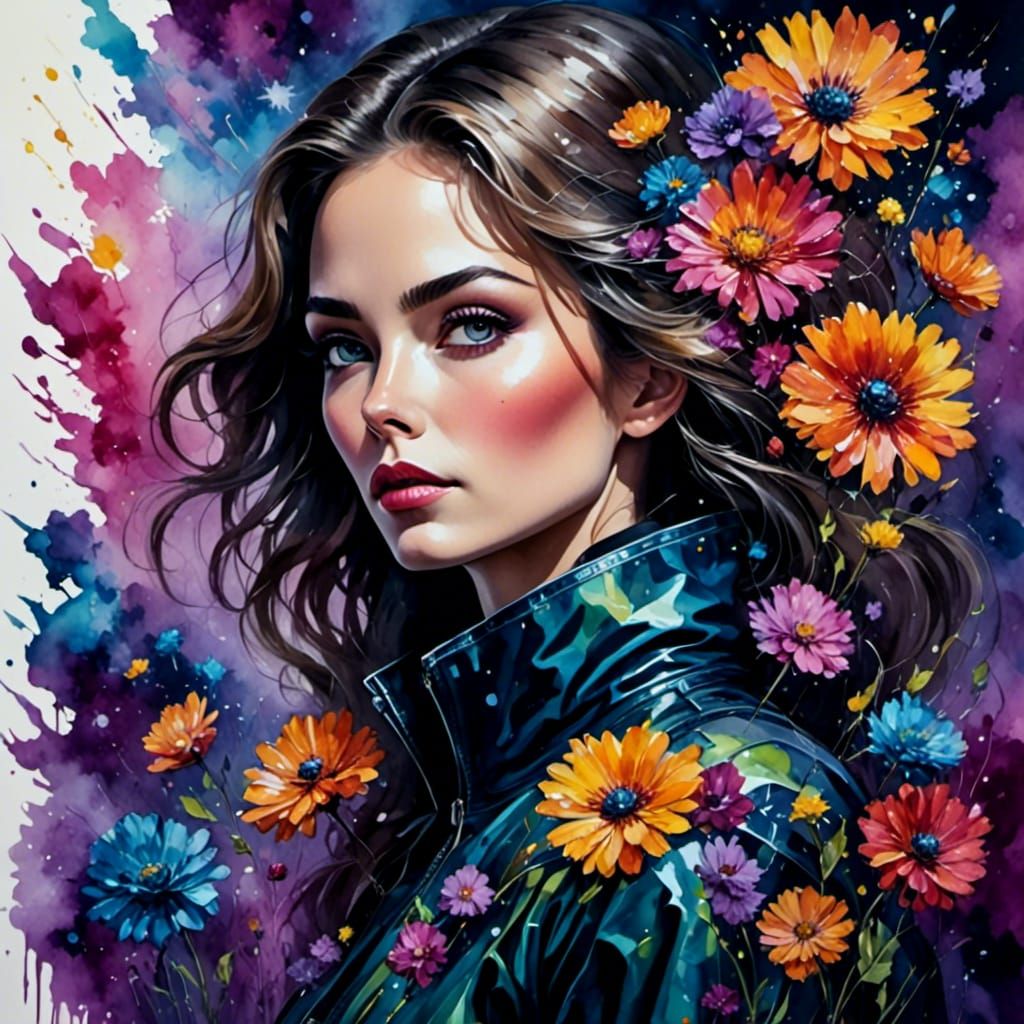 Blooming Stars in Outer Space: A Macro Cinematic Still