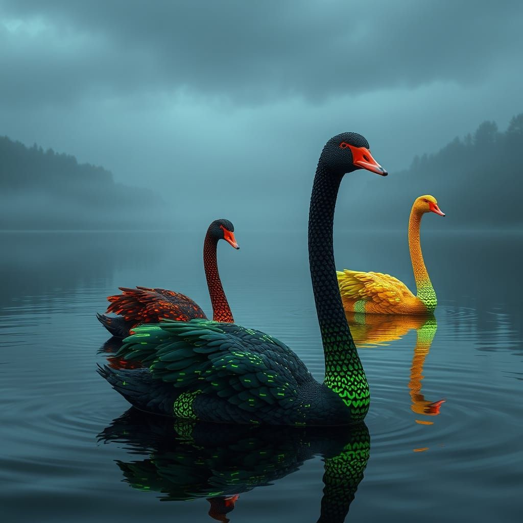 Code Swans on Digital Lake
