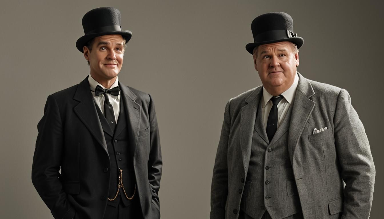 Jim Carrey and Jeff Daniels as Laurel & Hardy