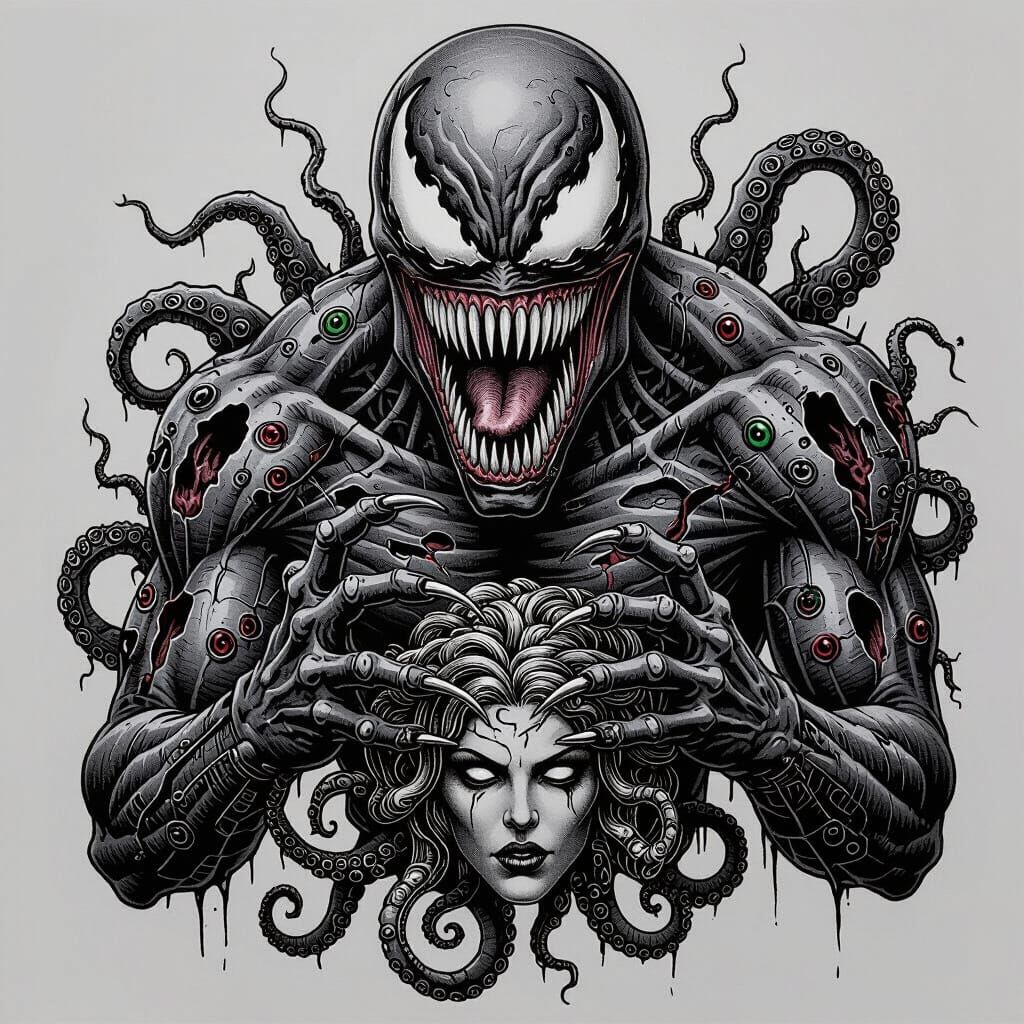 Terrifying Venomous Creature Tattoo Design