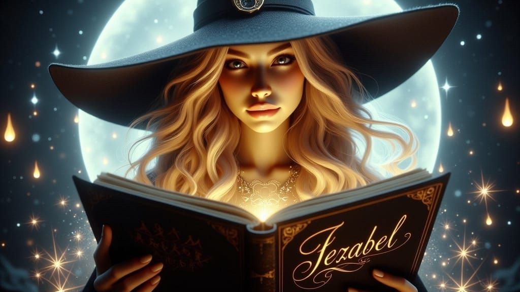 Jezabel: Witch with Ancient Book of Shadows