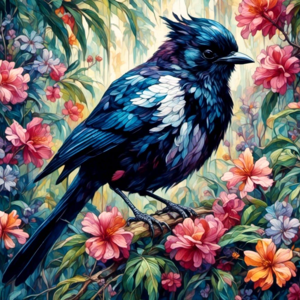 Magpie Dazzler in Art Deco Nouveau Style