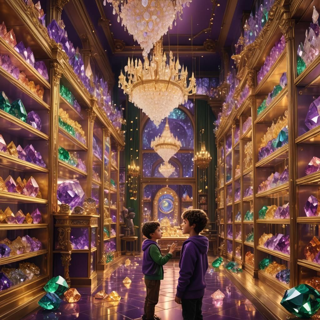 Boy Proposes in Lavish Diamond Shop: Matte Painting