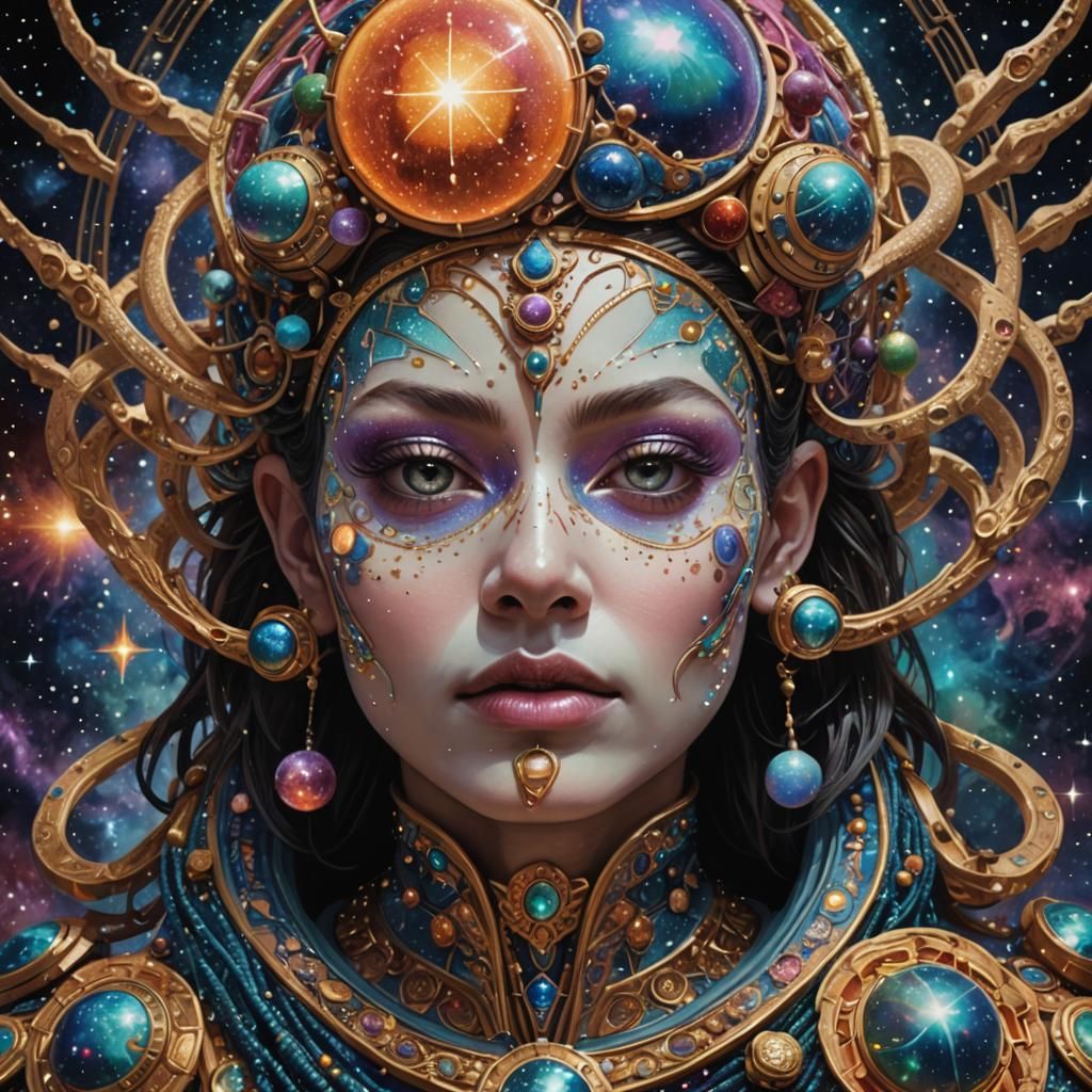 Alien Diplomat in Surreal Intergalactic Regalia