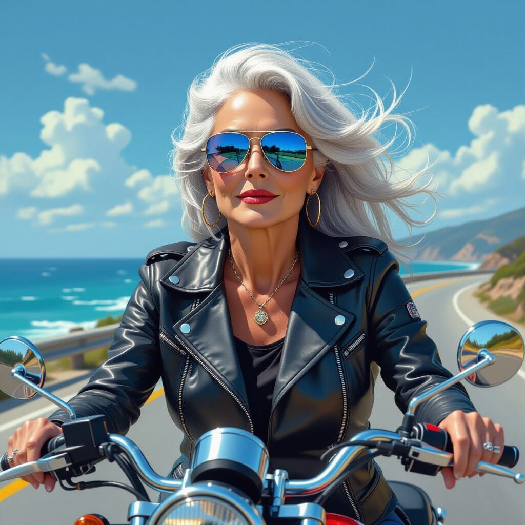 Michelle, biker babe